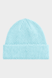 Berretto unisex The North Face Salty Lined color turchese in maglia a coste con risvolto, venduto da Follower SRL