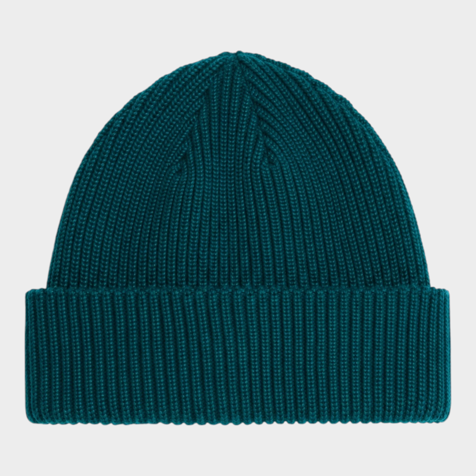 Berretto unisex Follower SRL THE NORTH FACE Salty Lined in maglia a coste color verde scuro con risvolto