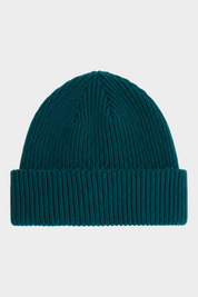 Berretto unisex Follower SRL THE NORTH FACE Salty Lined in maglia a coste color verde scuro con risvolto