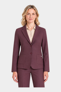Blazer con due bottoni Compact Donna Bordeaux RAGNO - III