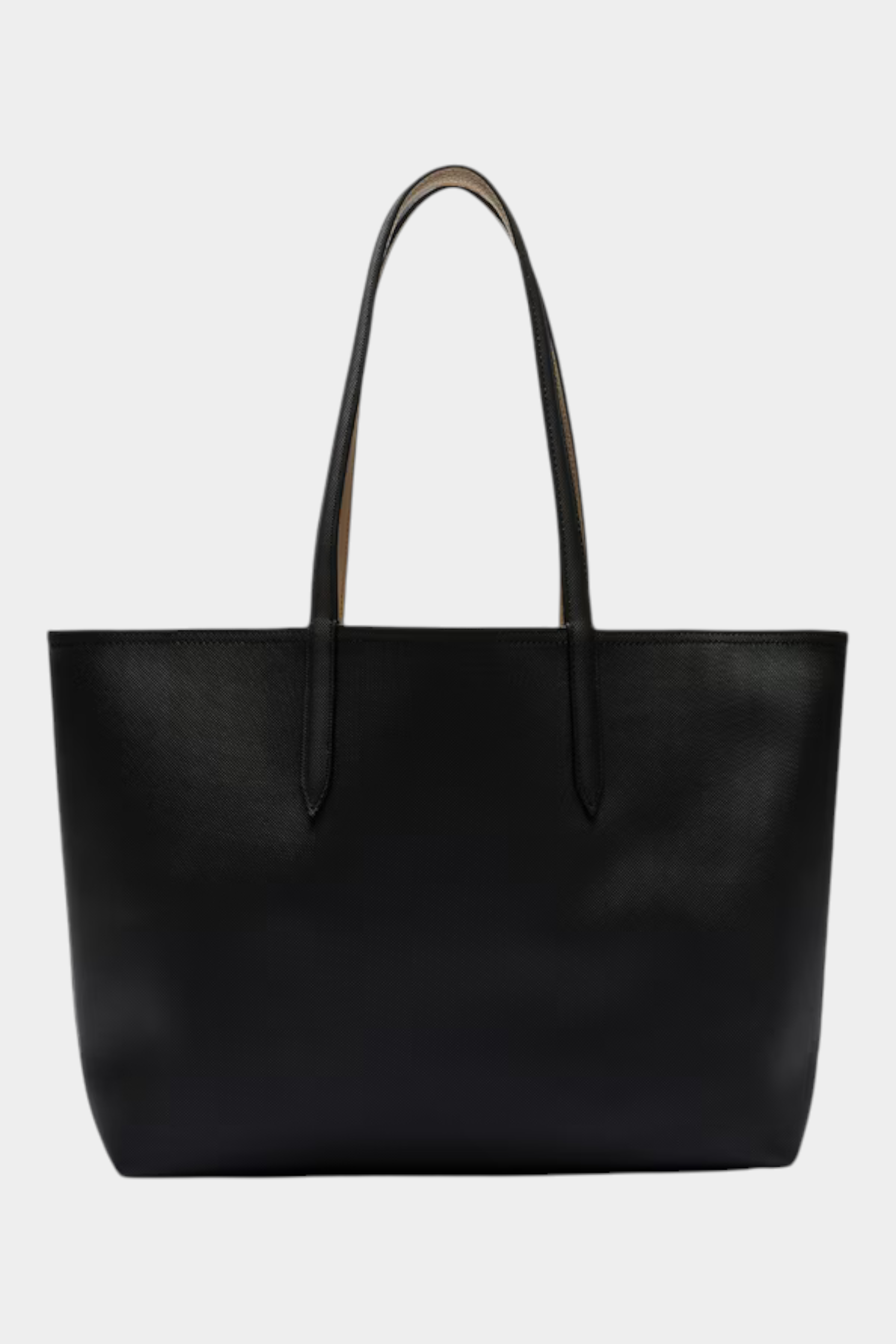 Borsa tote double face nera LACOSTE con pochette inclusa, design elegante e minimalista firmato Follower SRL