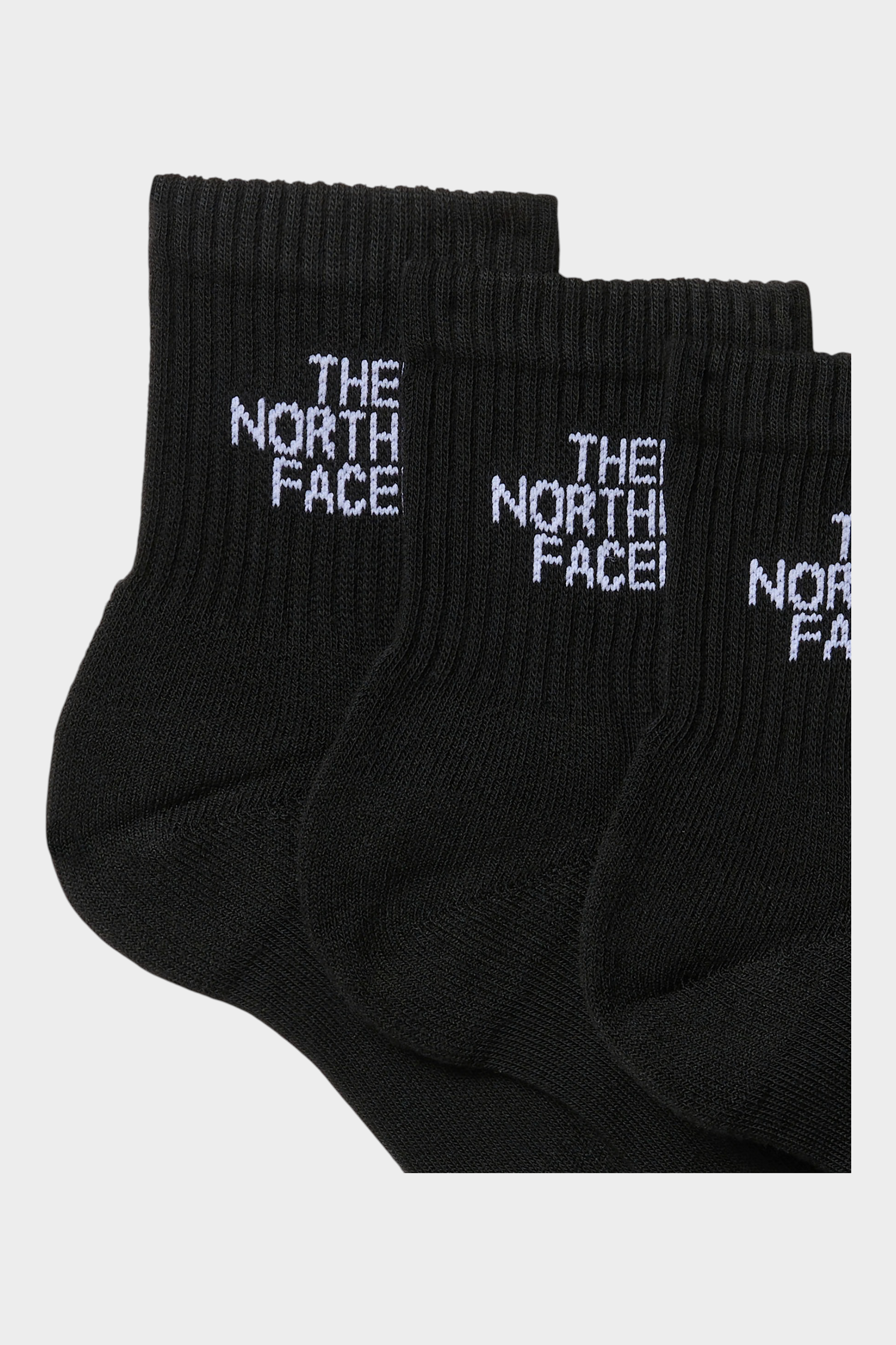 Calzini sportivi Follower SRL The North Face neri a taglio basso con logo bianco ricamato sul bordo