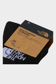 Calzini sportivi Follower SRL The North Face neri modello Multi Sport Cushion con logo bianco a contrasto