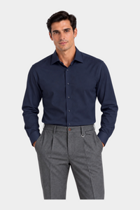 Camicia super elasticizzata regular fit Uomo Blu IMPERIAL - M