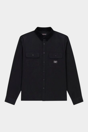 Camicia da uomo nera regular-fit Follower SRL con tasche frontali e colletto classico