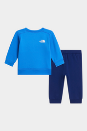 Completo due pezzi Follower SRL THE NORTH FACE per bambino con felpa blu e pantaloni blu scuro in cotone
