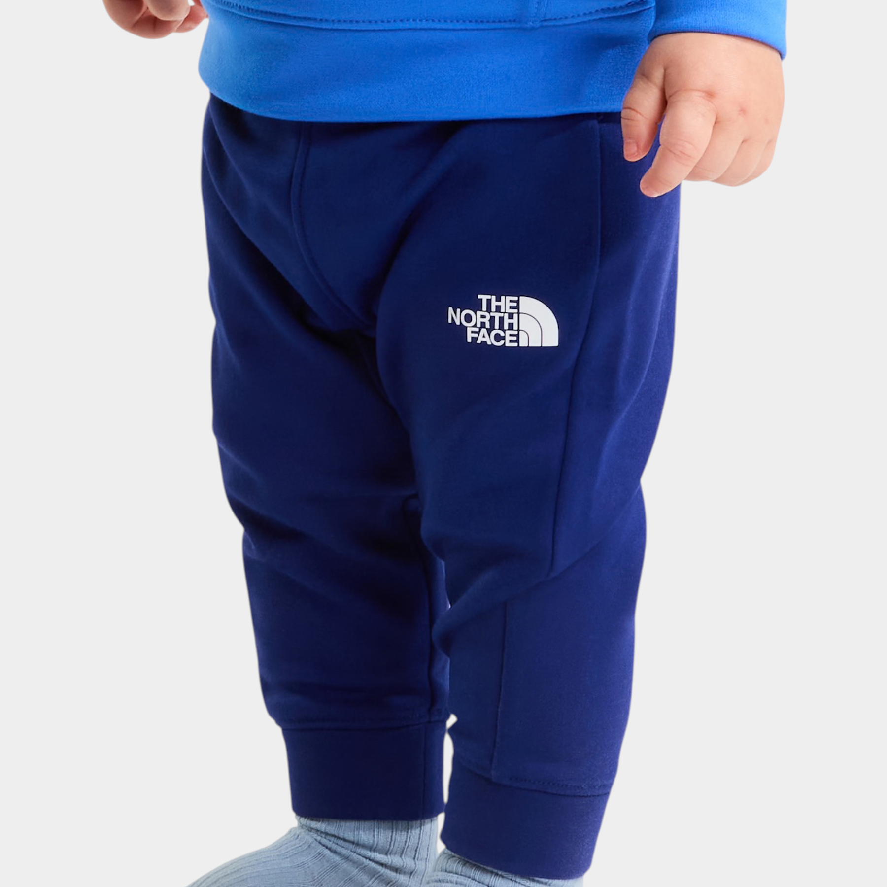 Completo due pezzi Follower SRL THE NORTH FACE per bambino, felpa e pantaloni blu in tessuto tecnico