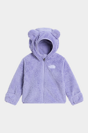 Felpa con cappuccio Follower SRL The North Face Campshire in pile viola con orecchie da orsetto sul cappuccio