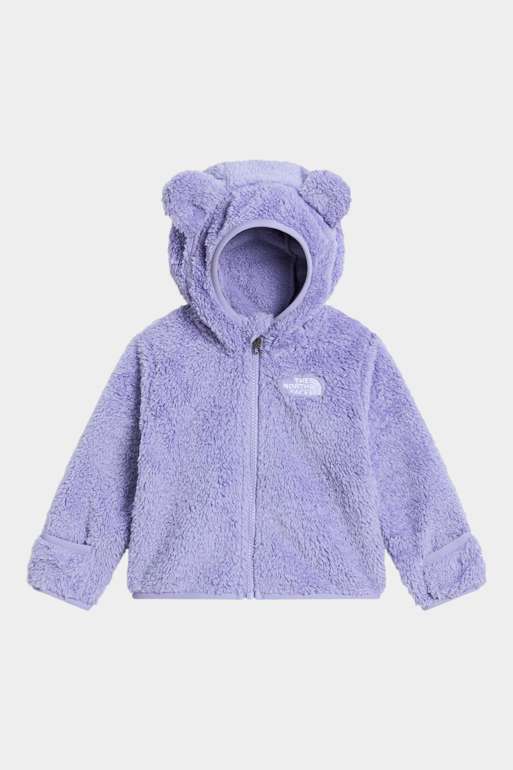 Felpa con cappuccio Follower SRL The North Face Campshire in pile viola con orecchie da orsetto sul cappuccio