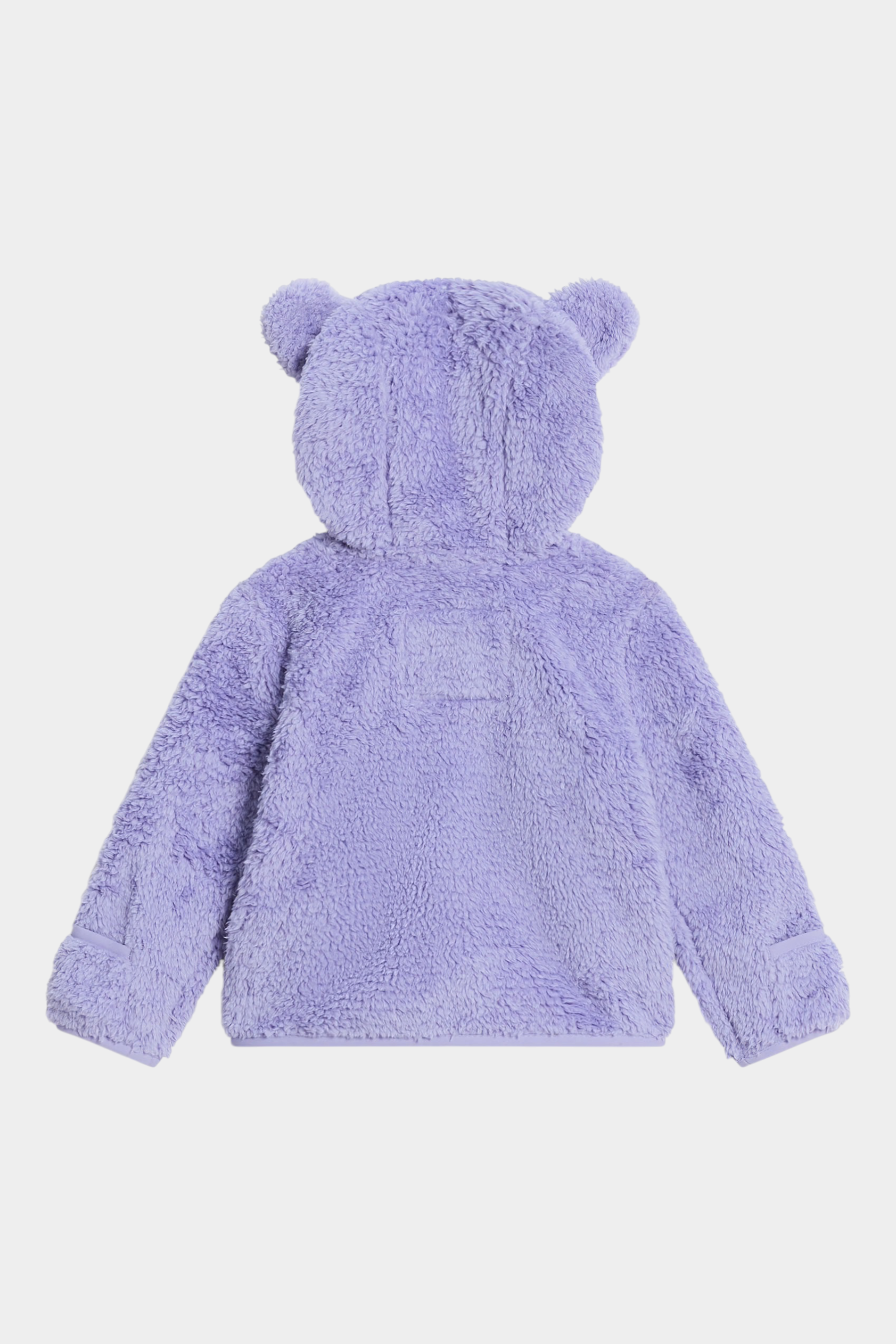 Felpa con cappuccio Follower SRL THE NORTH FACE Campshire in pile viola con orecchie decorative, vista posteriore