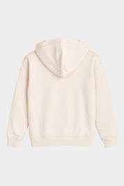 Felpa con cappuccio Follower SRL MC2 Saint Barth color avorio in cotone, vista posteriore con cappuccio