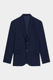 Giacca monopetto da uomo blu GUESS proposta da Follower SRL, elegante blazer con chiusura a due bottoni