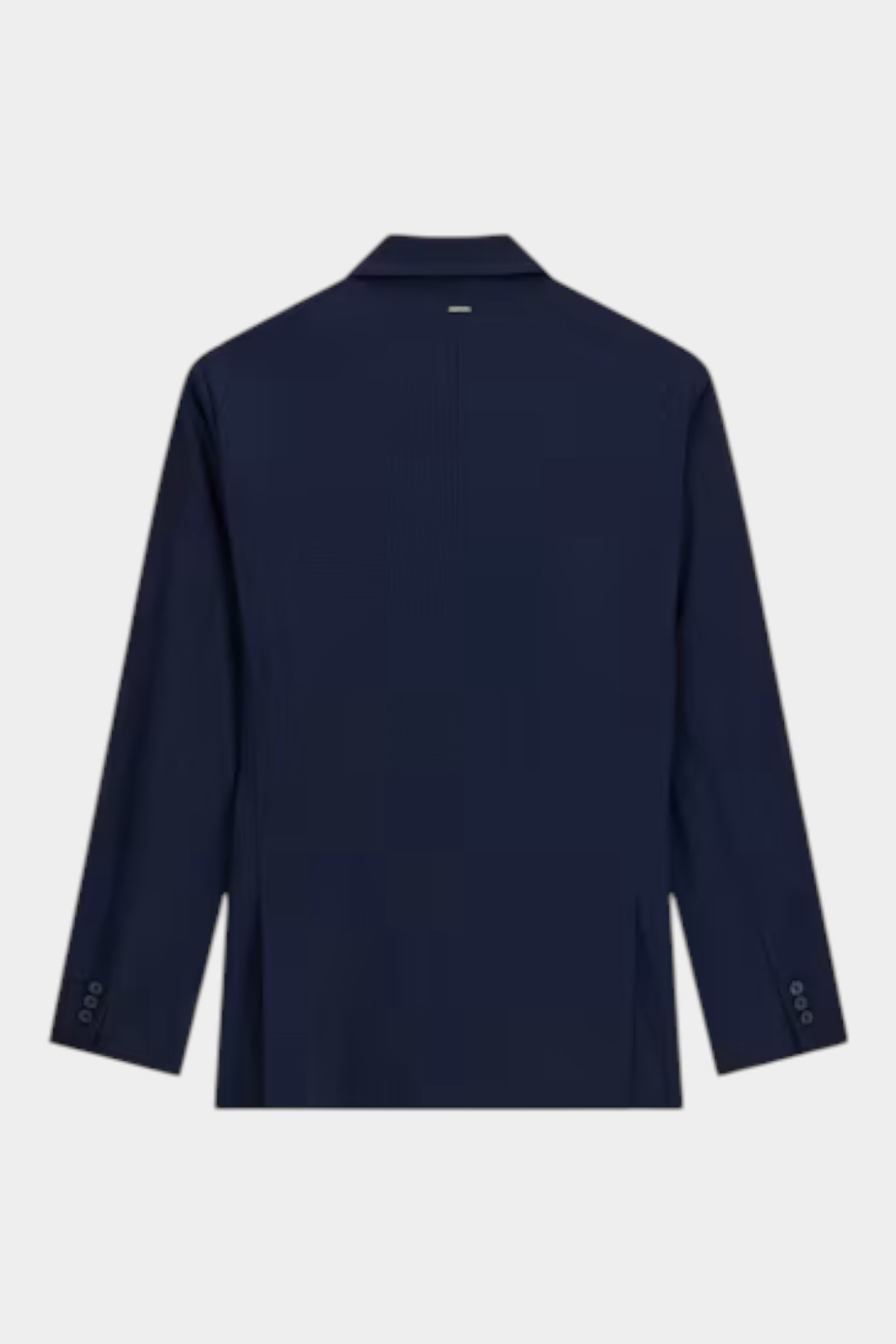 Giacca monopetto da uomo blu GUESS vista posteriore, elegante e formale, proposta da Follower SRL
