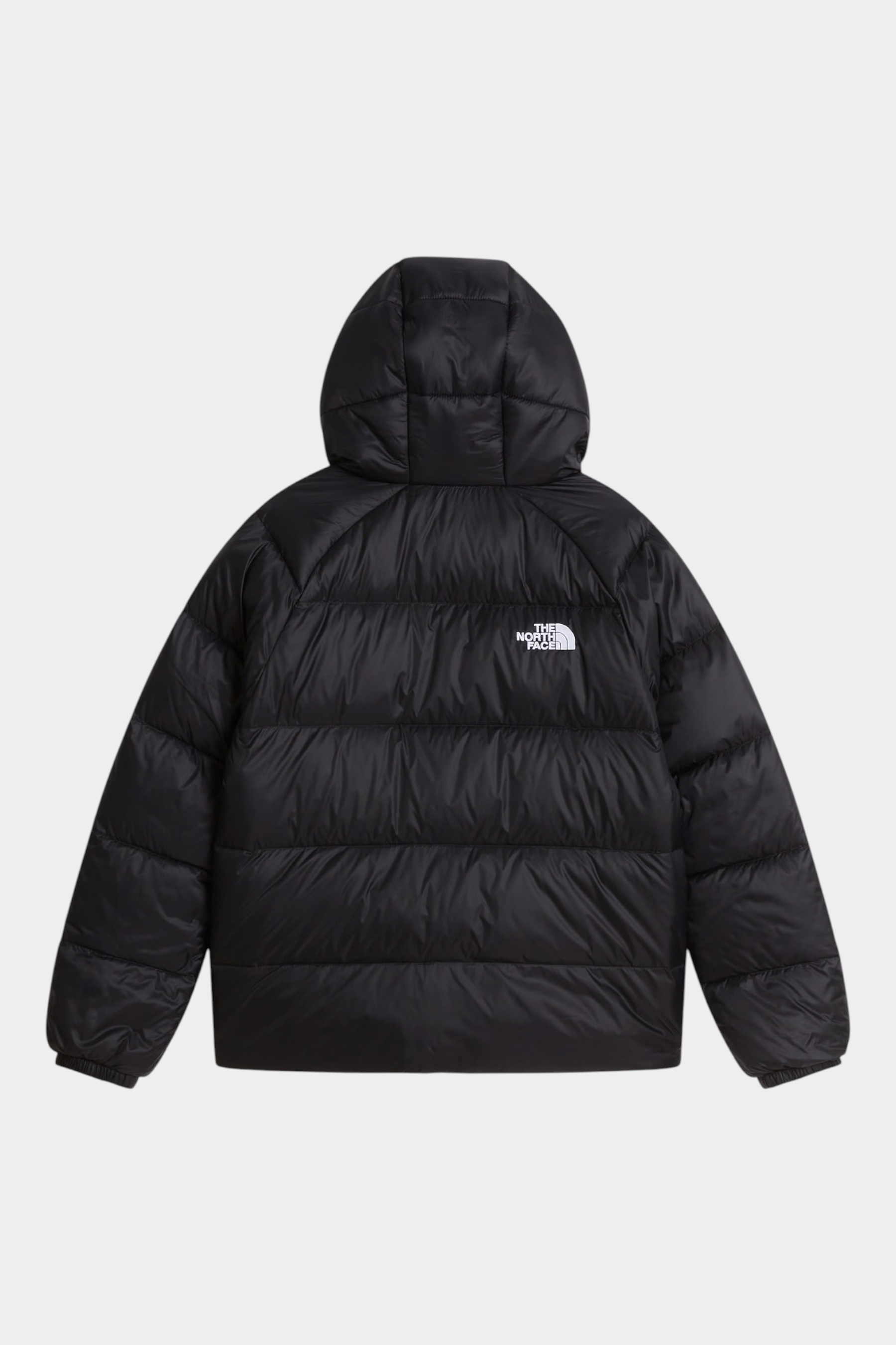 Giacca in piumino nera con cappuccio Follower SRL Hydrenalite™ vista posteriore con logo The North Face