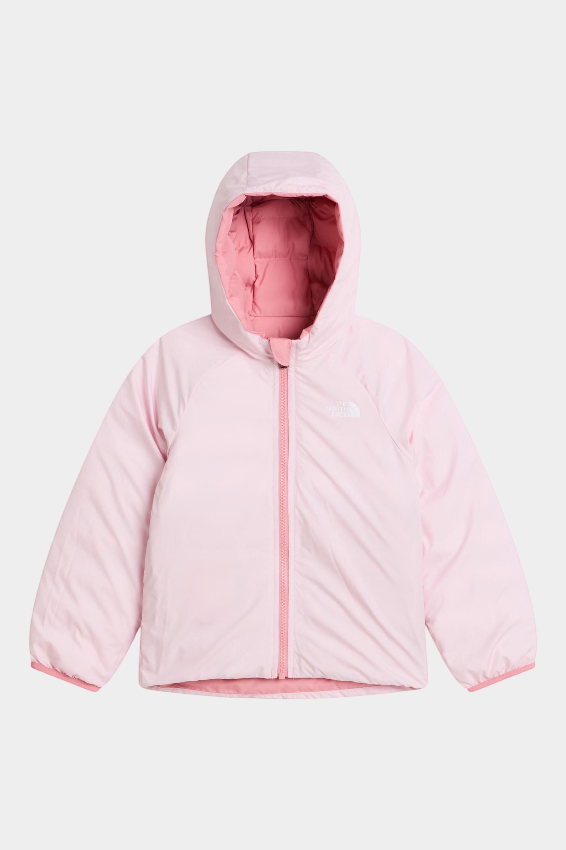 Giacca reversibile Follower SRL The North Face Perrito per bambina in rosa con cappuccio e chiusura a zip