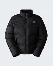Giubbino nero imbottito Saikuru WindWall da uomo Follower SRL con collo alto e chiusura a zip