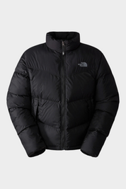 Giubbino nero imbottito Saikuru WindWall da uomo Follower SRL con collo alto e chiusura a zip
