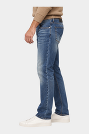 Jeans regular fit Follower SRL in cotone blu con lavaggio denim classico e vestibilità confortevole