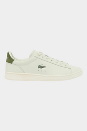 Sneakers Follower SRL LACOSTE Carnaby in pelle bianca con dettagli verdi e logo del coccodrillo laterale