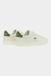 Sneakers Follower SRL LACOSTE Carnaby in pelle bianca con tallone verde e logo laterale