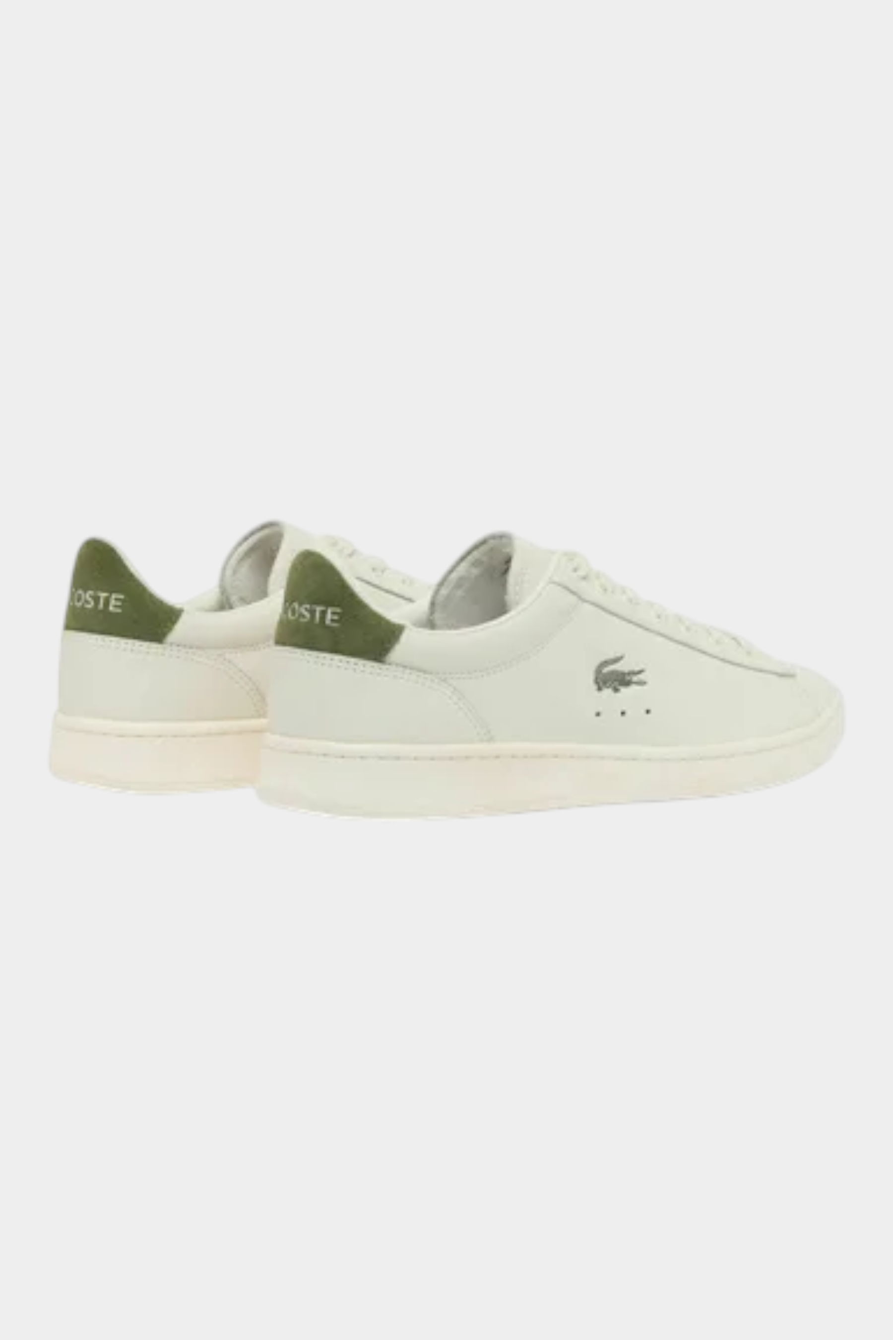 Sneakers Follower SRL LACOSTE Carnaby in pelle bianca con tallone verde e logo laterale