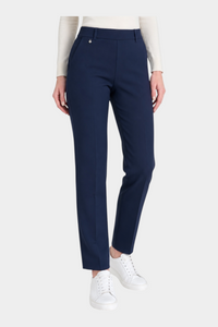 Pantalone dritto con tasche in Compact Donna Blu RAGNO - II