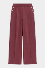 Pantalone jogger Follower SRL GUESS bordeaux con riga laterale bianca e logo ricamato