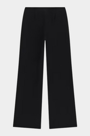 Pantalone jogger nero da donna GUESS proposto da Follower SRL con taglio ampio e vita elasticizzata