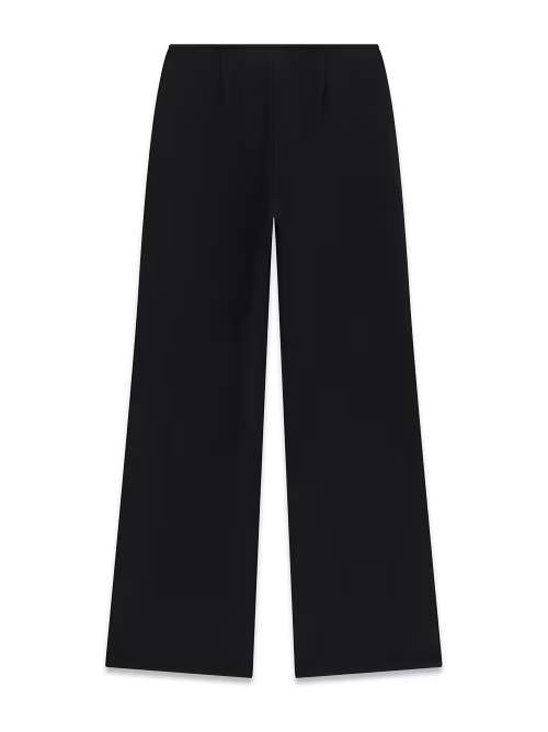 Pantalone jogger nero da donna GUESS proposto da Follower SRL con taglio ampio e vita elasticizzata