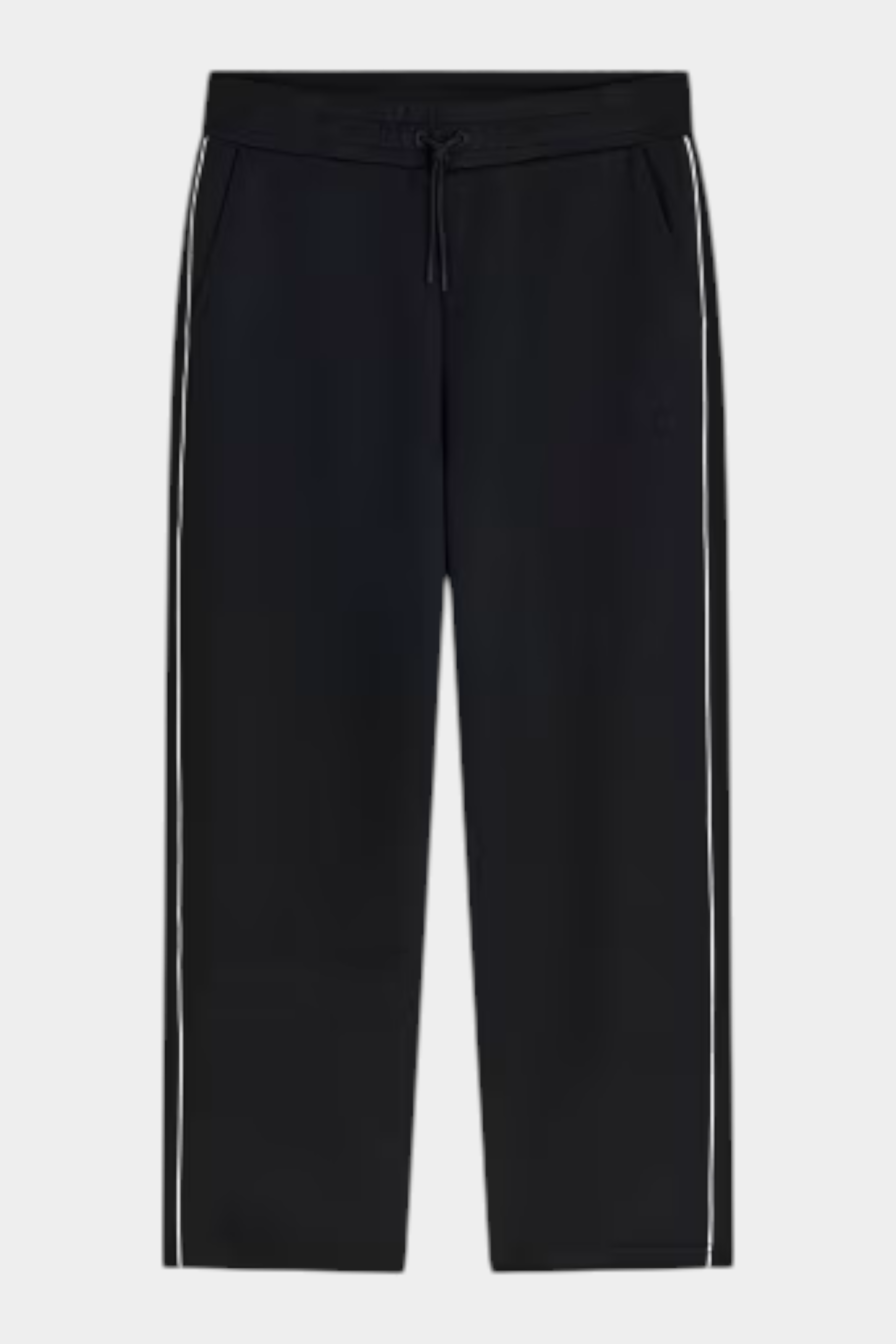 Pantalone jogger nero GUESS da uomo con coulisse in vita e profili bianchi laterali, proposto da Follower SRL