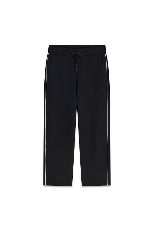 Pantalone jogger nero GUESS da uomo con coulisse in vita e profili bianchi laterali, proposto da Follower SRL