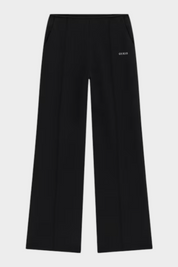 Pantalone jogger nero da donna GUESS con logo ricamato, venduto da Follower SRL