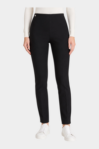 Pantalone a sigaretta con spacchetti in Compact Donna Nero RAGNO - I
