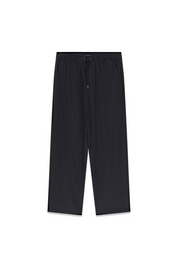 Pantalone a gamba larga da uomo grigio scuro GUESS di Follower SRL con vita elasticizzata e coulisse