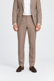 Pantaloni classici da uomo Follower SRL firmati GUESS in beige con taglio sartoriale e vestibilità asciutta