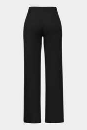 Pantaloni jogger neri da donna GUESS con logo 4G, vista posteriore, venduti da Follower SRL