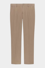 Pantaloni classici da uomo beige GUESS venduti da Follower SRL, taglio sartoriale con chiusura a bottone