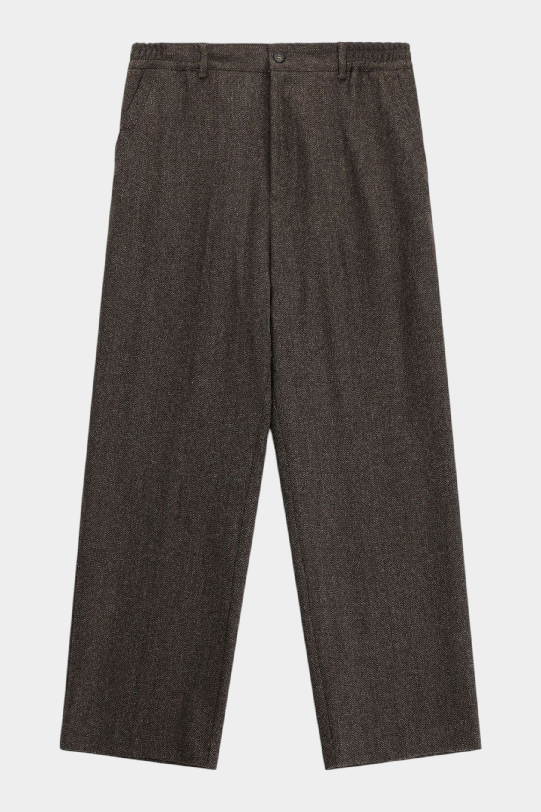 Pantaloni uomo marroni Follower SRL regular-fit con vita media e tasche laterali