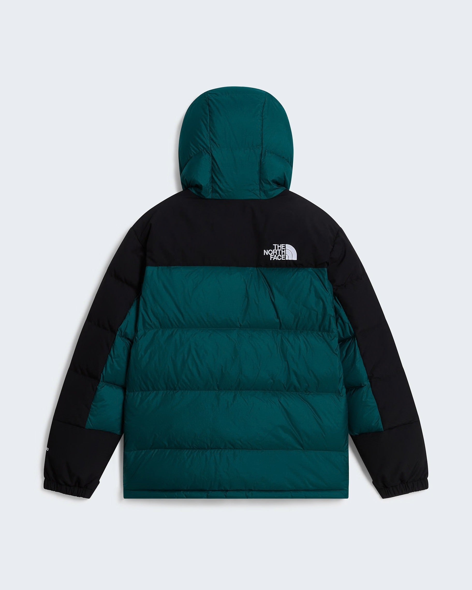 Parka corto Follower SRL The North Face verde e nero con imbottitura in piumino e cappuccio, vista posteriore