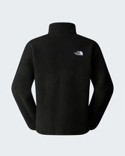 Vista posteriore del pile nero Follower SRL The North Face con logo bianco ricamato sul retro