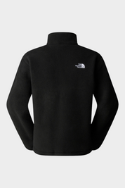 Vista posteriore del pile nero Follower SRL The North Face con logo bianco ricamato sul retro