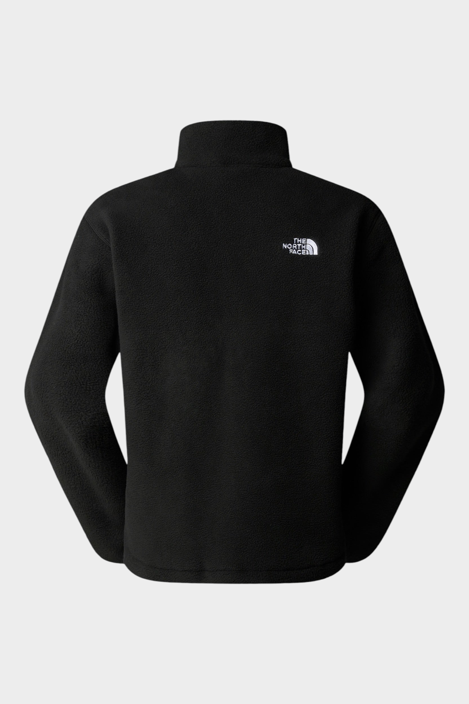Vista posteriore del pile nero Follower SRL The North Face con logo bianco ricamato sul retro