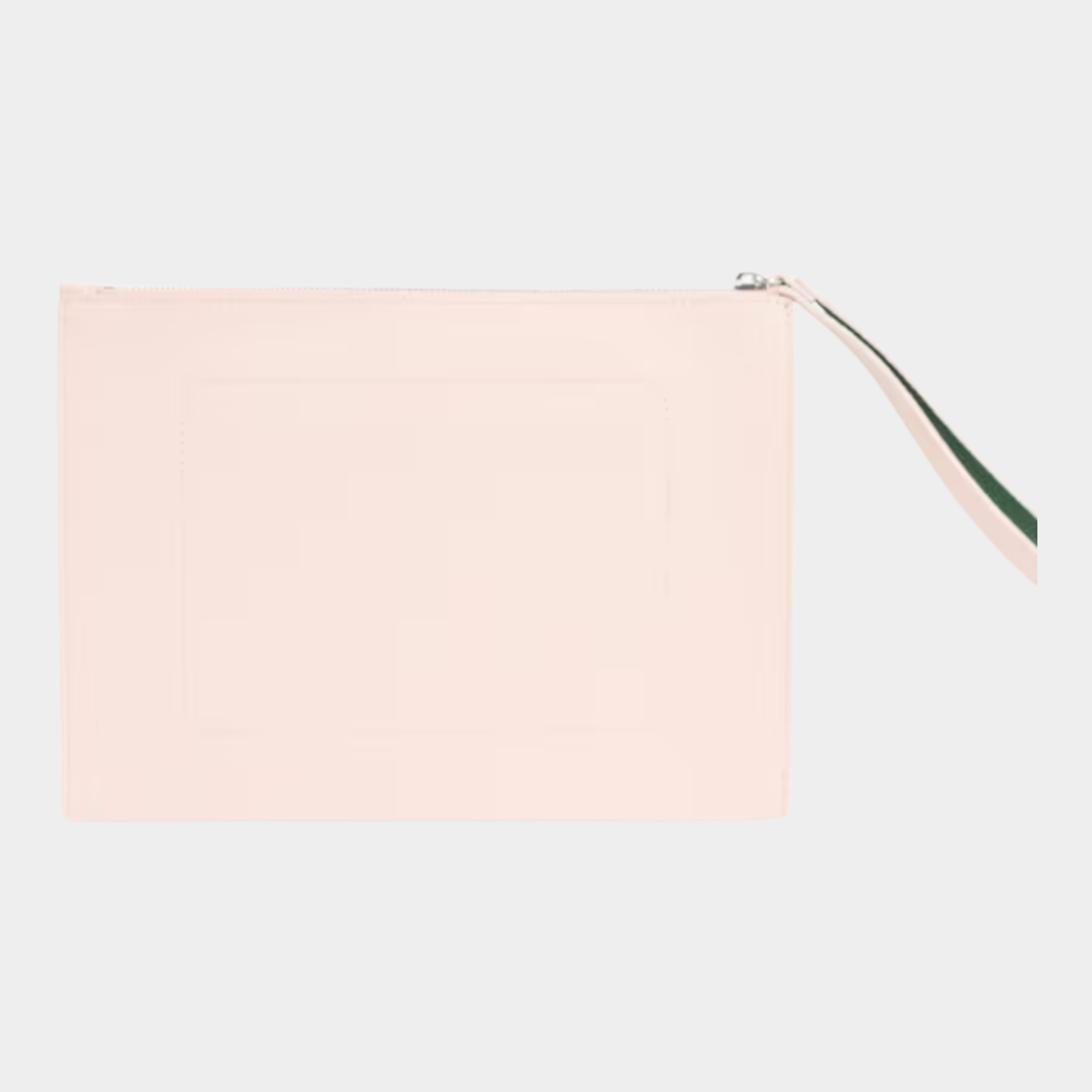 Pochette Follower SRL Lacoste in canvas piqué spalmato color rosa chiaro con cinturino da polso e chiusura a zip