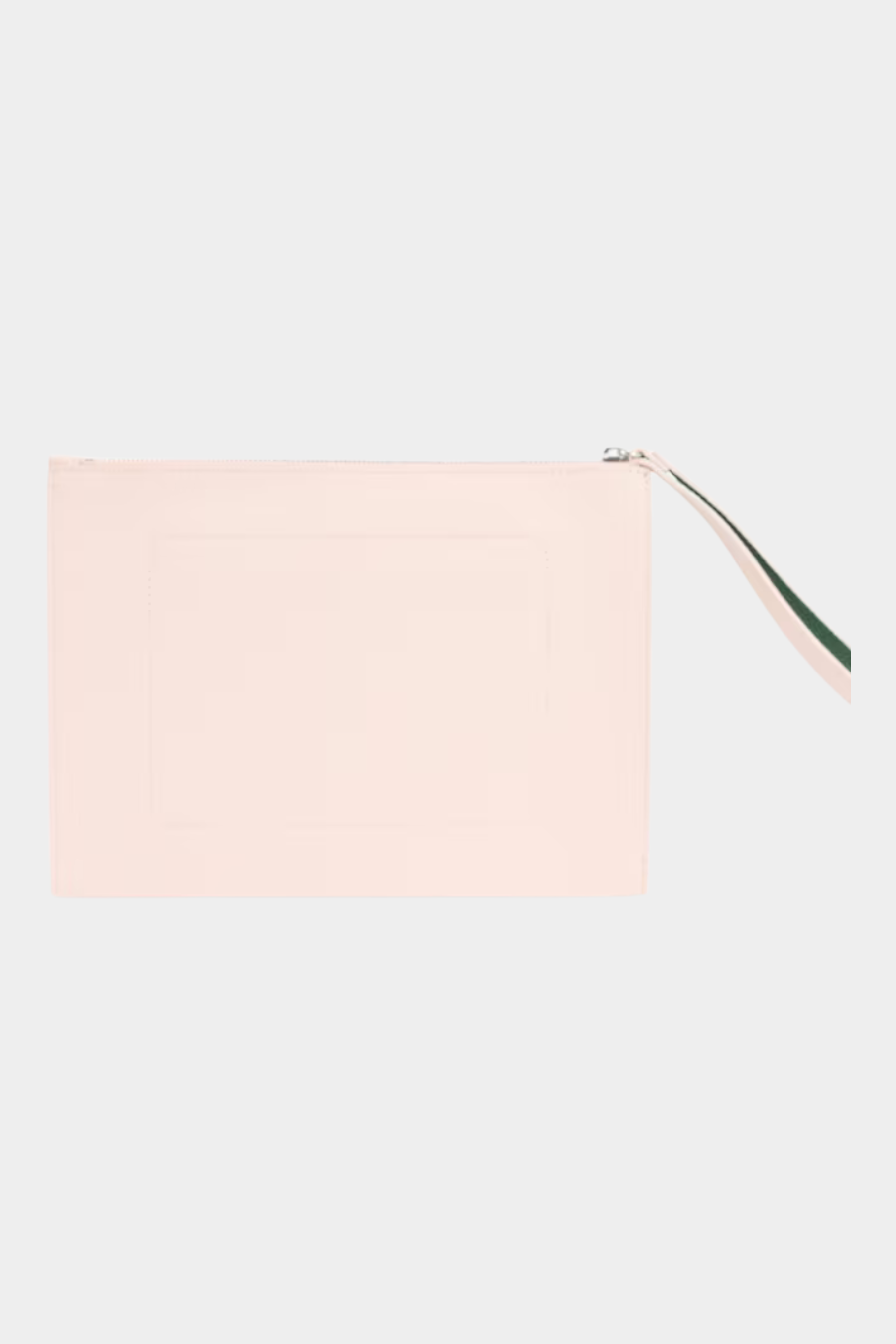 Pochette Follower SRL Lacoste in canvas piqué spalmato color rosa chiaro con cinturino da polso e chiusura a zip