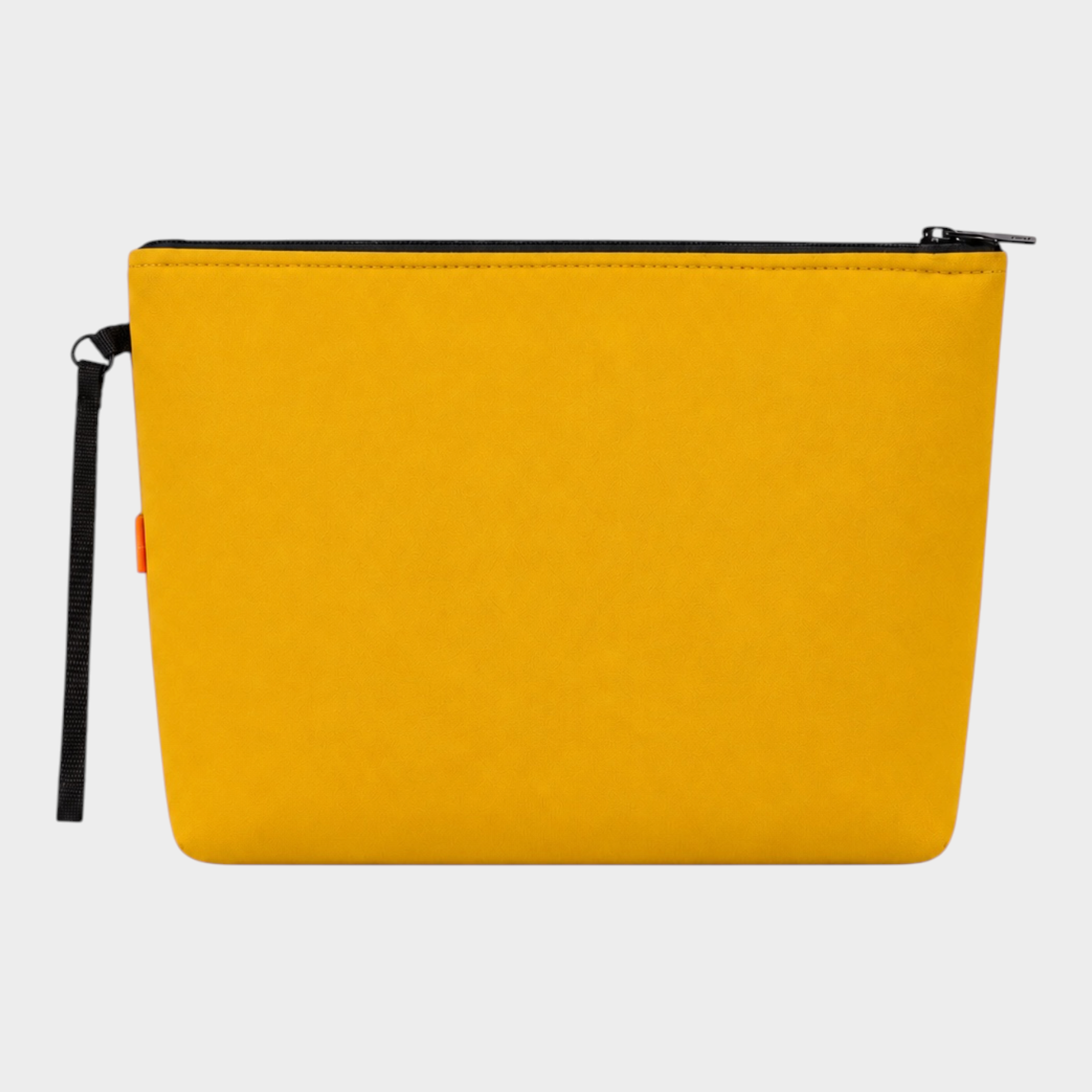 Pochette unisex Follower SRL SUNS BOARDS in neoprene giallo con chiusura a zip e cinturino da polso nero