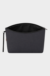 Pochette unisex Follower SRL in neoprene grigio con chiusura a zip e cinturino da polso
