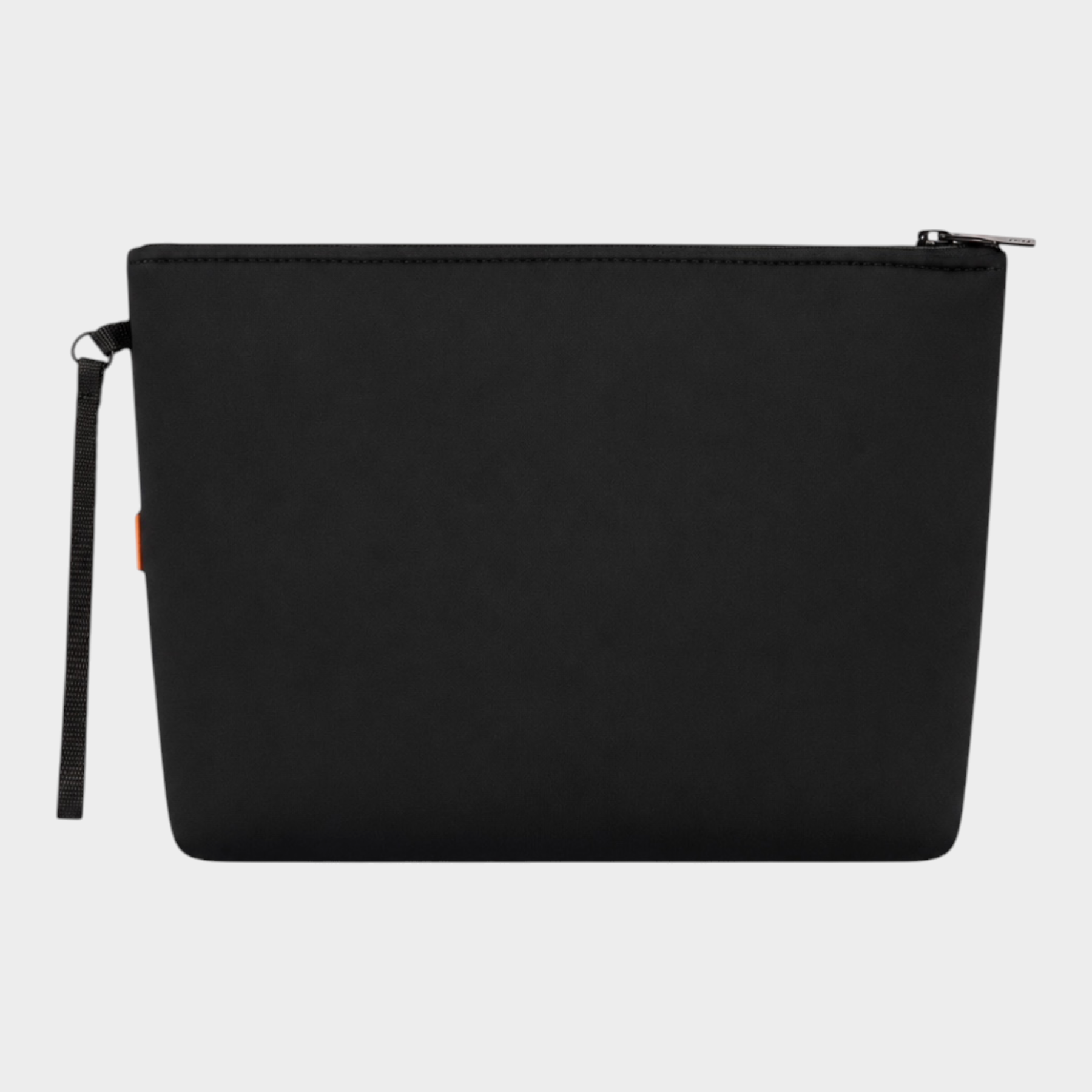 Pochette unisex in neoprene nero SUNS BOARDS di Follower SRL con cinturino da polso e chiusura a zip