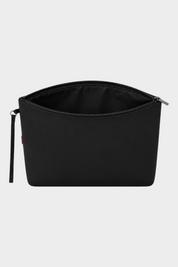 Pochette unisex in neoprene nero SUNS BOARDS di Follower SRL con chiusura a zip e cinturino da polso