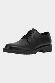 Scarpe stringate Follower SRL GUESS Bryndon Uomo in vera pelle nera con suola carrarmato