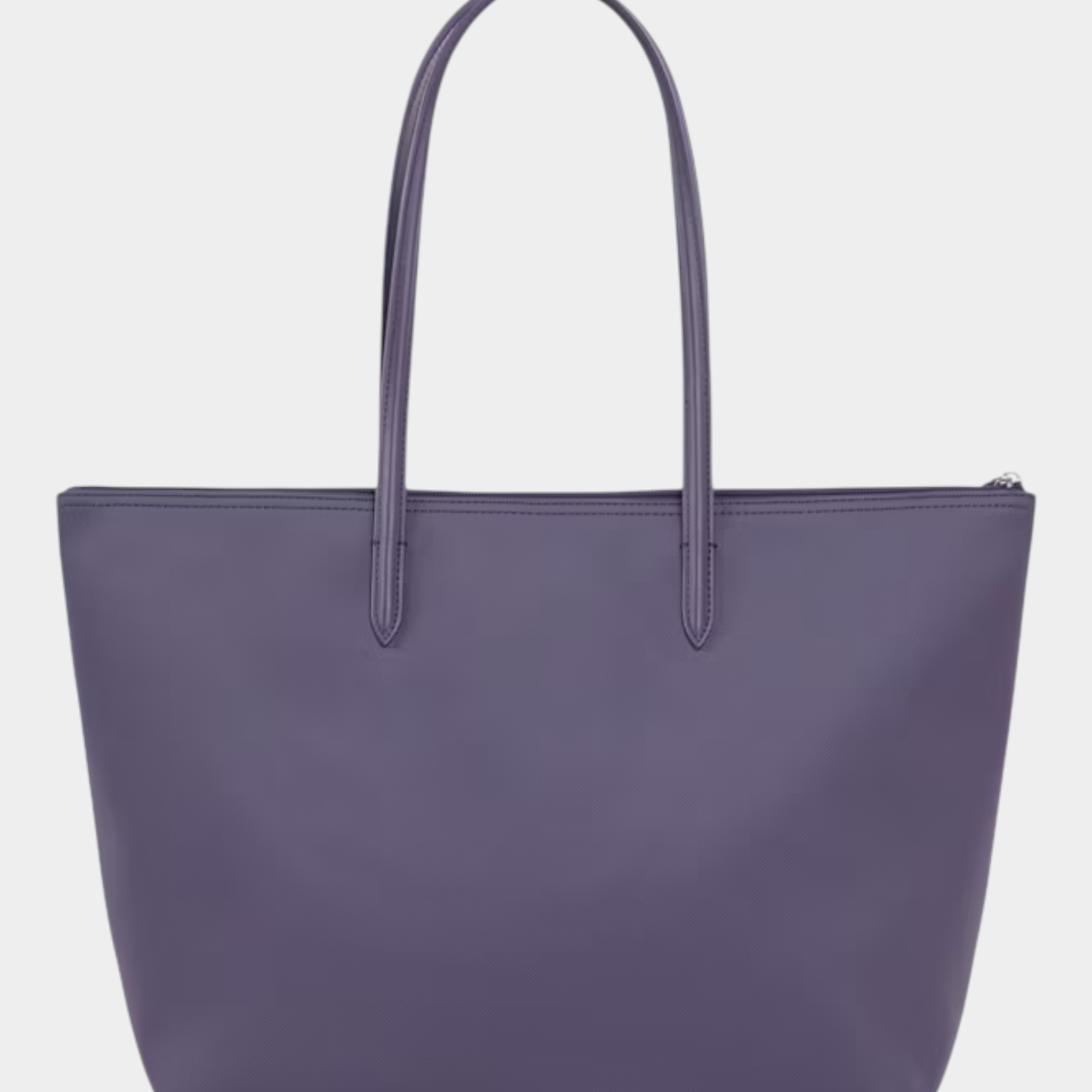 Shopping bag grande Lacoste L.12.12 Concept viola in materiale sintetico con manici lunghi, venduta da Follower SRL